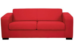 Hygena New Ava Large Fabric Sofa - Red